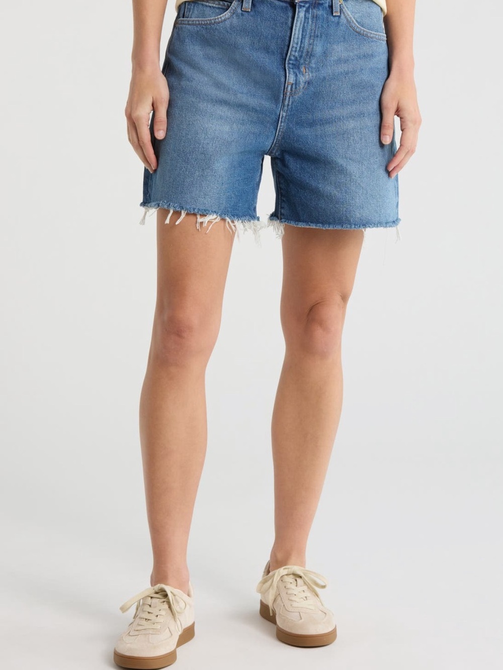 NWT Frame easy frayed Denim Blue Cutoff Jean Shorts